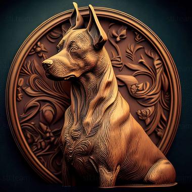 3D model Rajapalayam dog breed dog (STL)